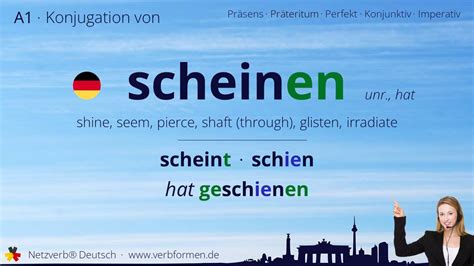 scheinen konjugation|verb scheinen konjugieren.